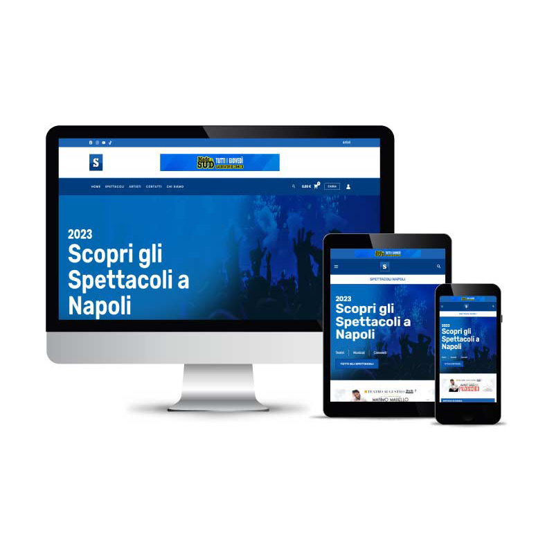 Sito web Spettacoli Napoli portfolio web maya