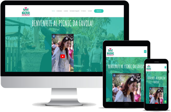 Sito Picnic da Favola realizzato da Web Maya a Napoli