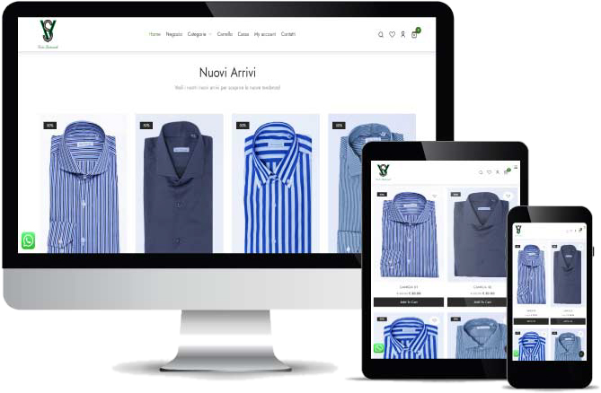 Sito web Vesto Sartoriale realizzato da Web Maya